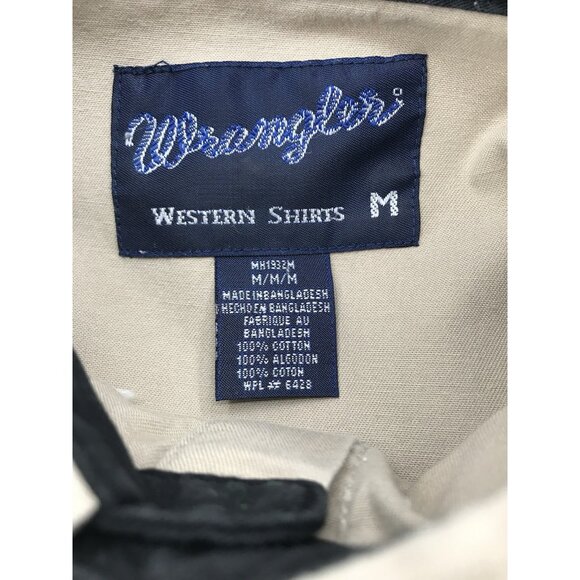 Vintage Wrangler Shirt Mens Size Medium Western Southwestern Button Down - Picture 8 of 11